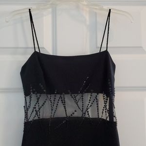 Black Dress with Sheer Sequence